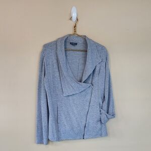 Mark & Spruce knit jacket with diagonal zipper. Size L